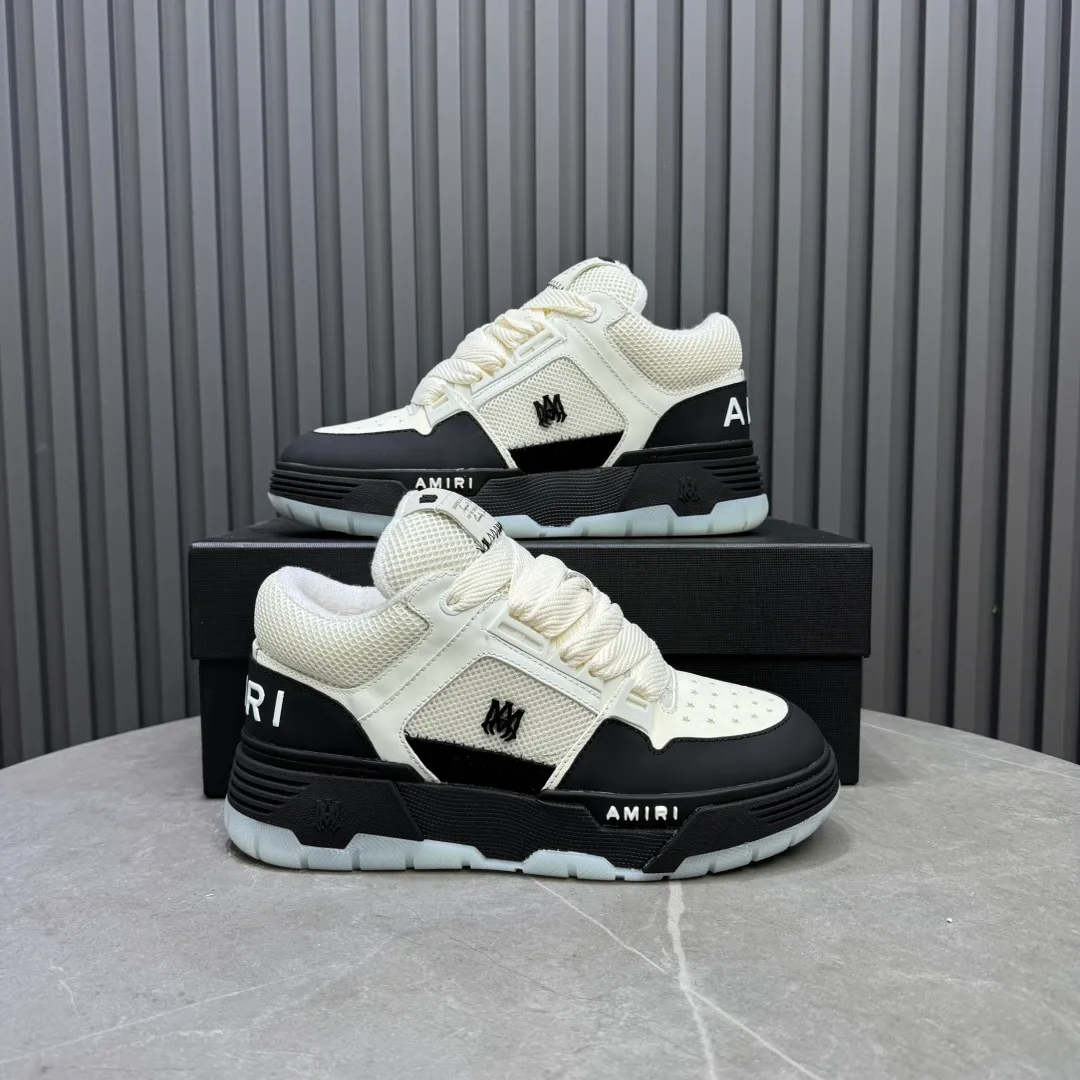 Men's shoes 💰660💰 AMIRI AMIRI trendy brand hot sale 🔥 Available all year round, couples 💑 Official website synchronization Imported fabrics 1⃣️ vs 1⃣️ replica, original factory special original sole, 35-45 (45. non-refundable)
